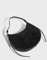 ATP ATELIER - Svart - Liveri Suede Shoulder Bag