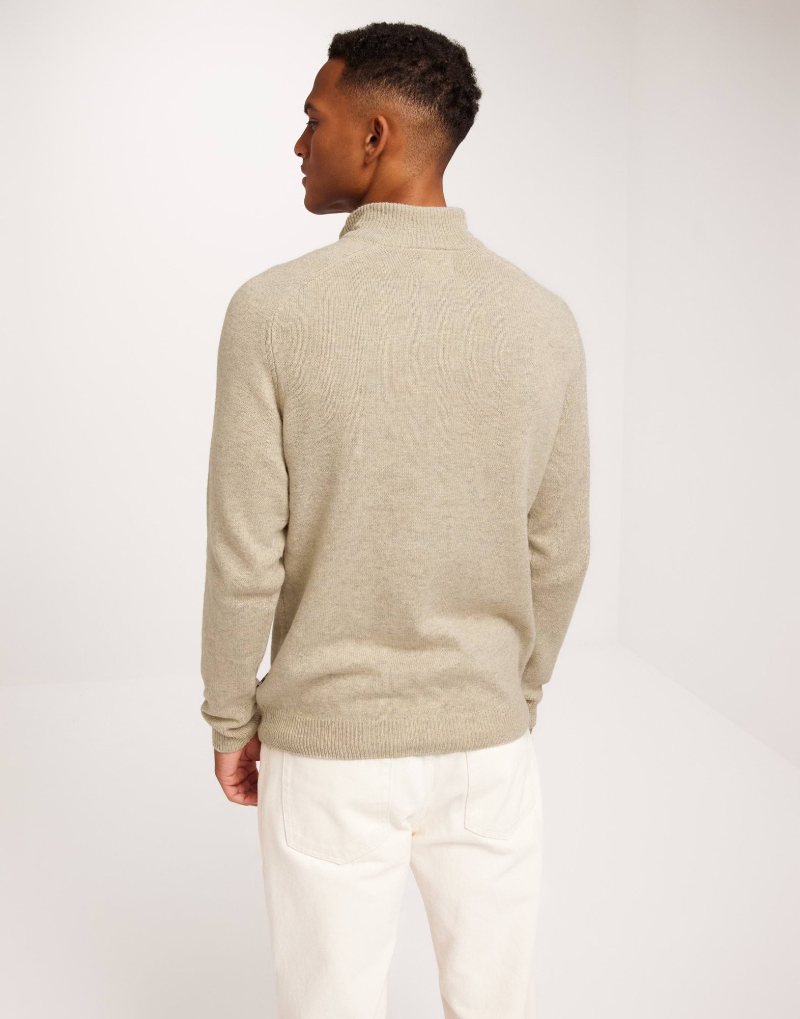 ONSEDWARD REG 7 WOOL HALF ZIP KNIT