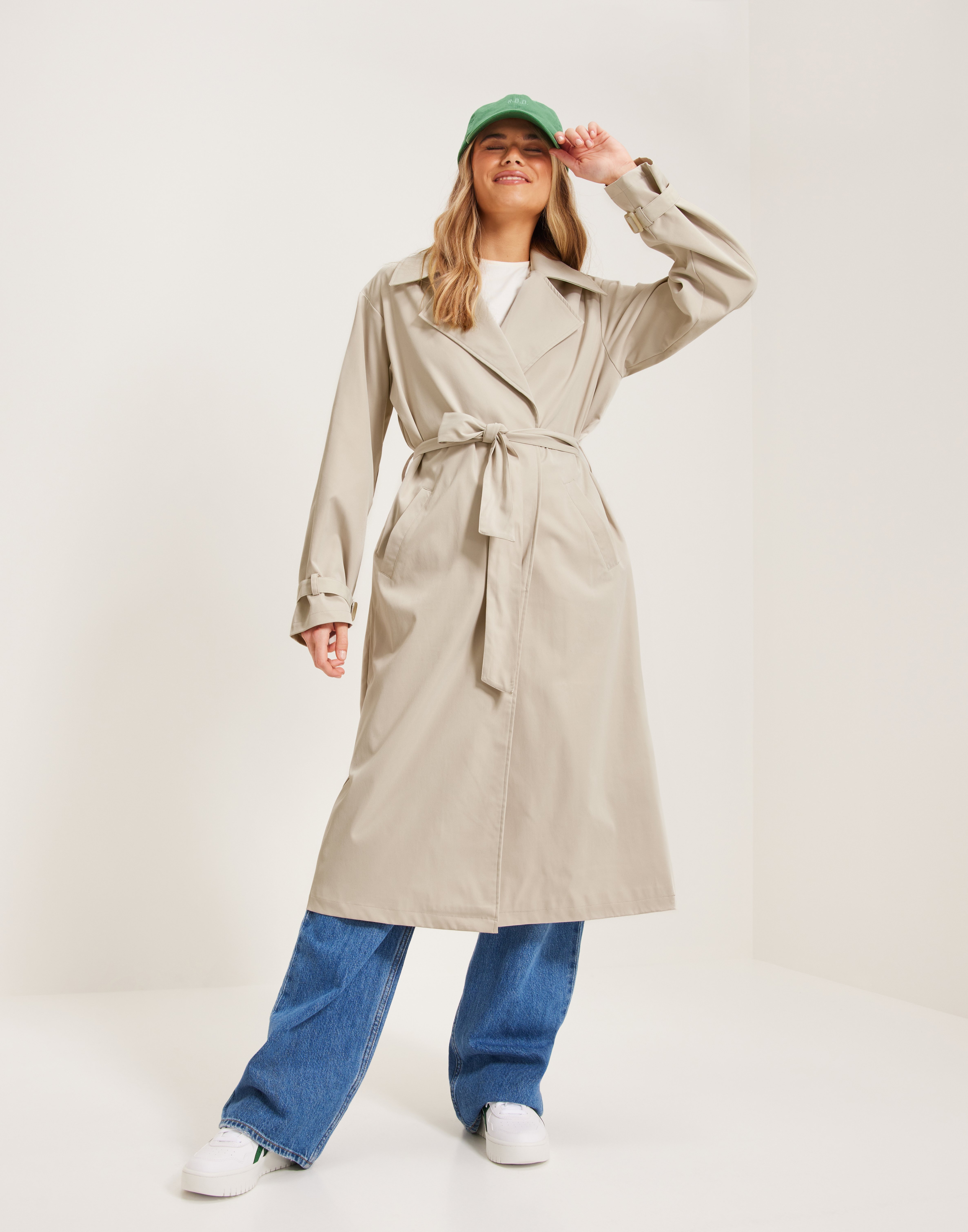 Buy Nelly Belted Waist Trenchcoat - Beige | Nelly.com