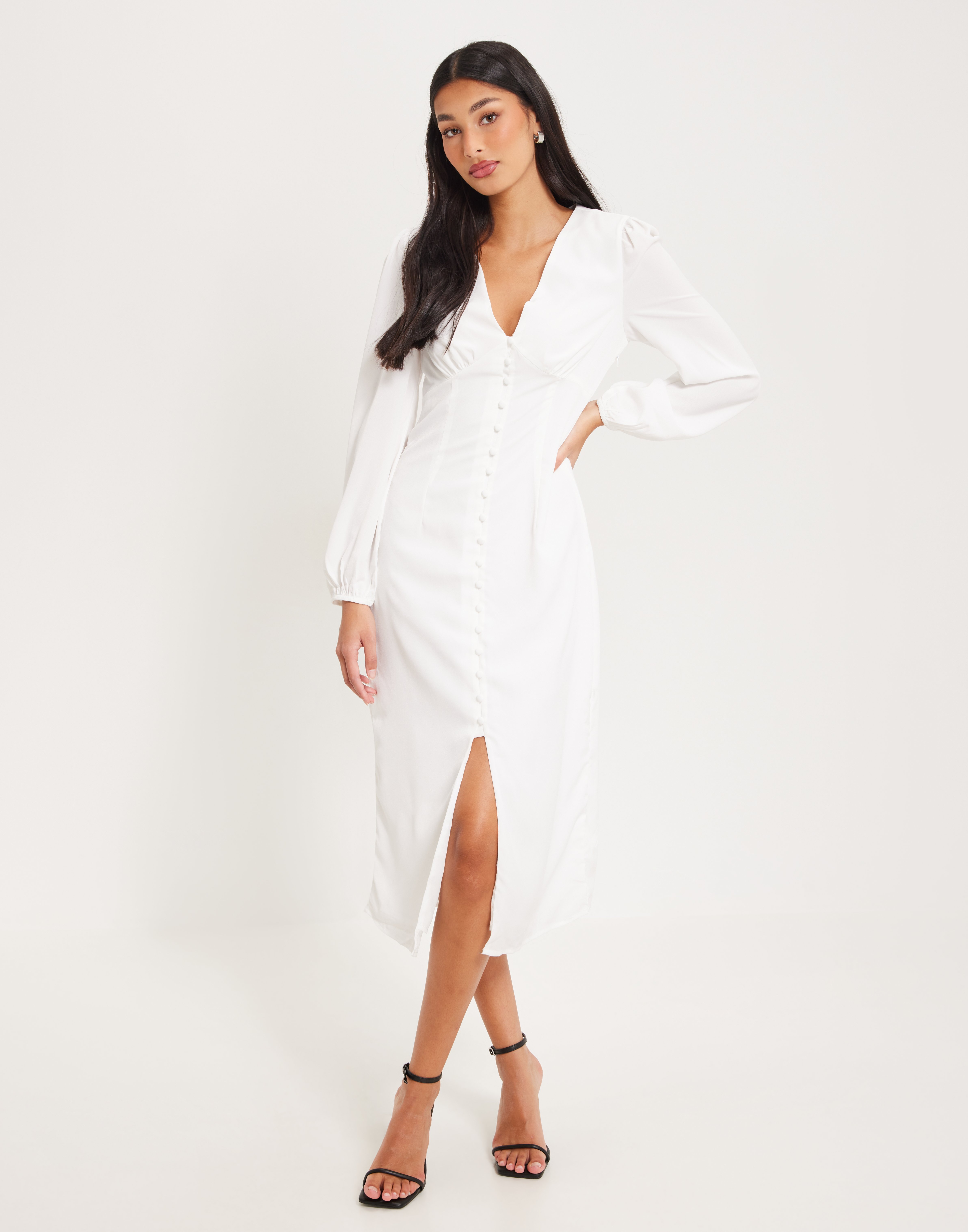 Nellie Midi Dress - Cherry Lacquer