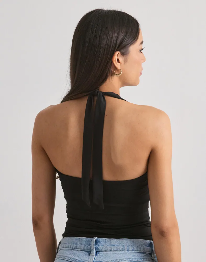 Nelly Built In Bra Halterneck Top toppar & linnen dam – bild 2
