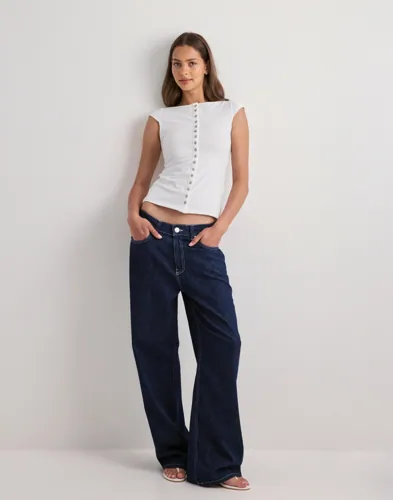 Nelly Front Button Tee t-shirts dam – bild 2