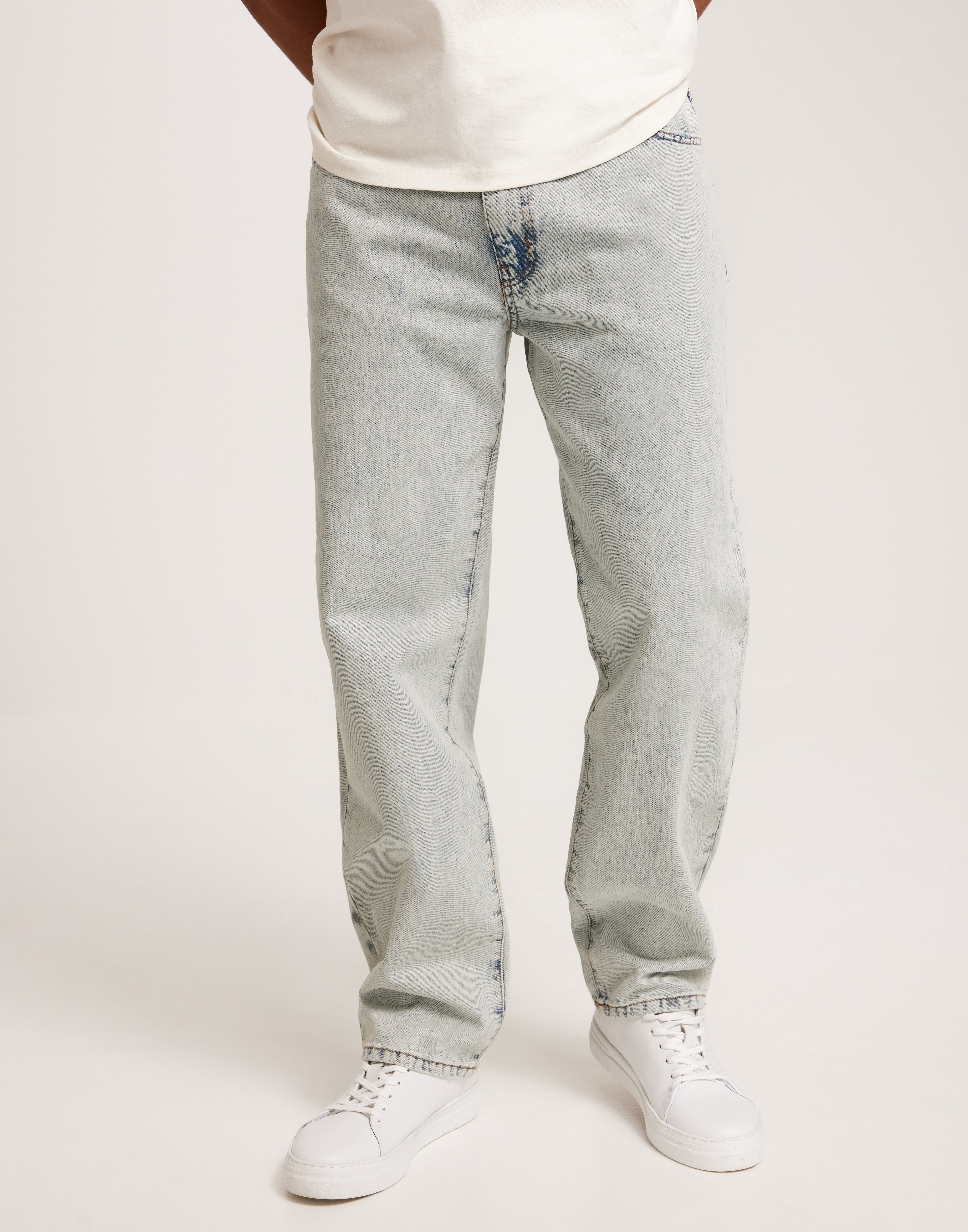 Woodbird WBLeroy Wave Jeans Loose fit jeans Blå