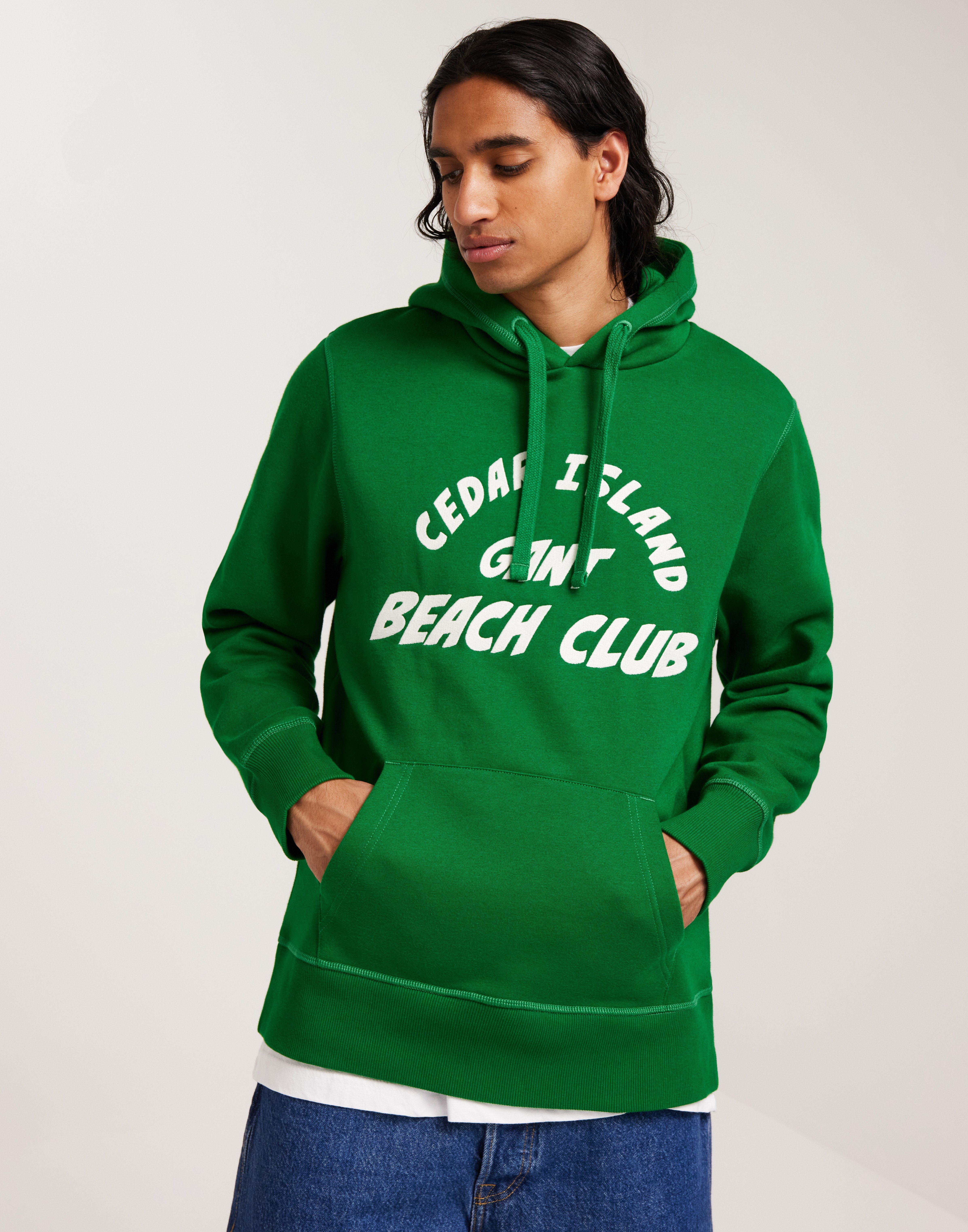 Gant Cedar Graphic Hoodie Hoodies Grøn