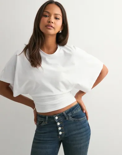 Nelly - Hvid - Round Neck Wide Sleeve Tee