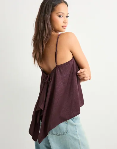 VERO MODA Vmmollie Drapy Singlet Top Wvn Ga linnen dam – bild 3