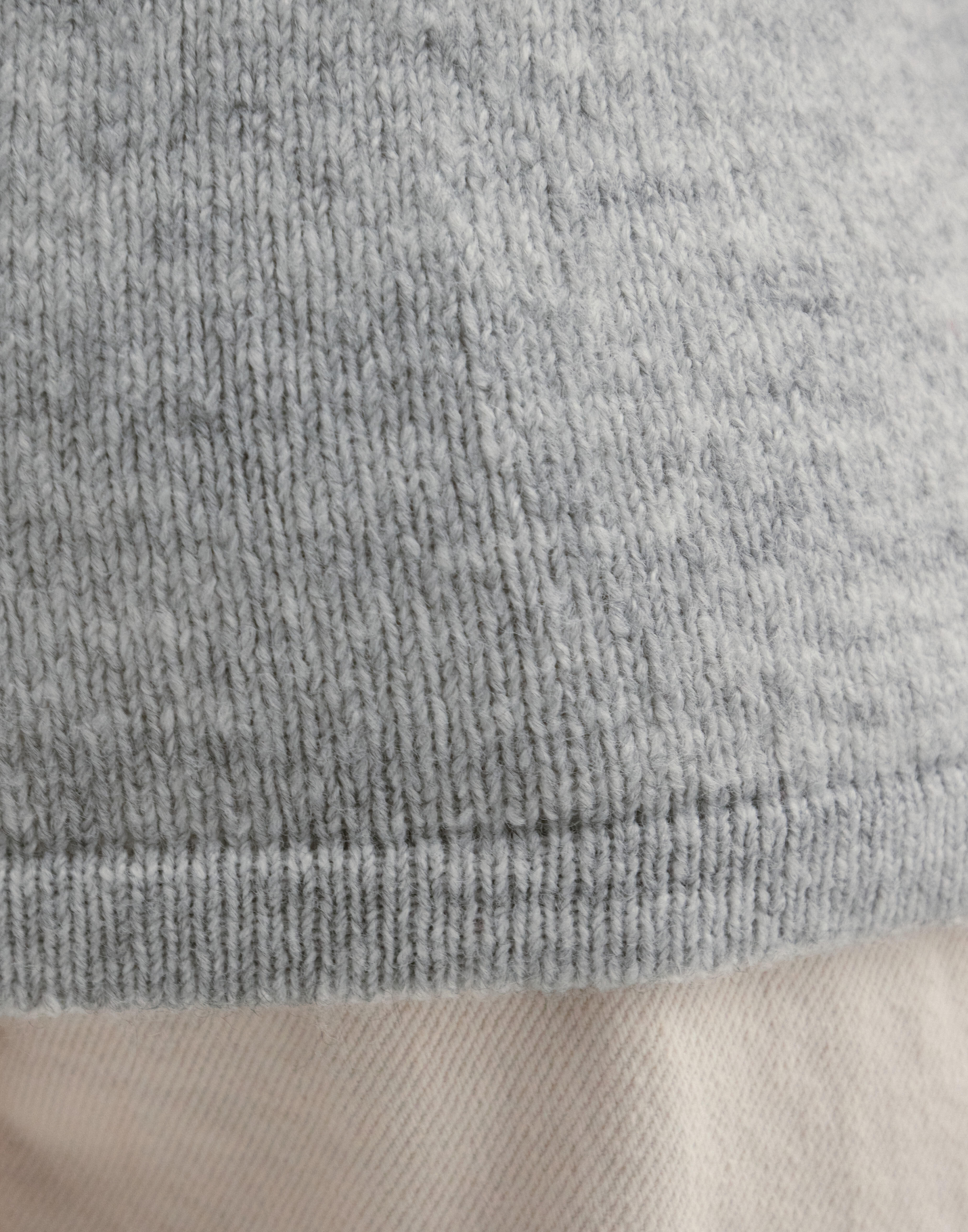 Buy Pieces PCMIKELA SS O-NECK KNIT MM - Light Grey Melange