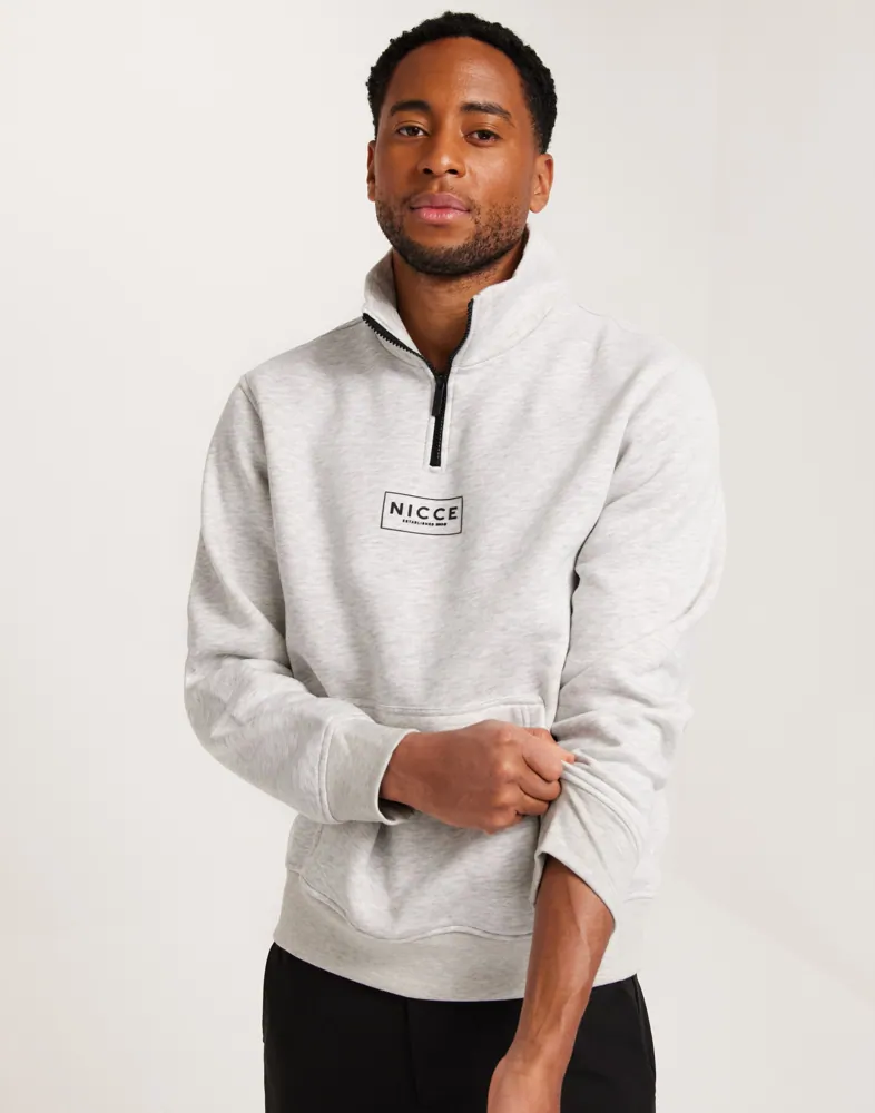 Buy NICCE 1/4 ZIP SWEAT Oatmeal NLYMAN