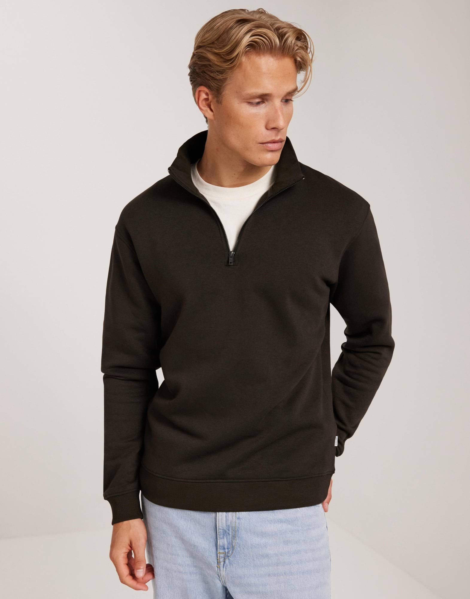 JJEBRADLEY SWEAT HALF ZIP NOOS