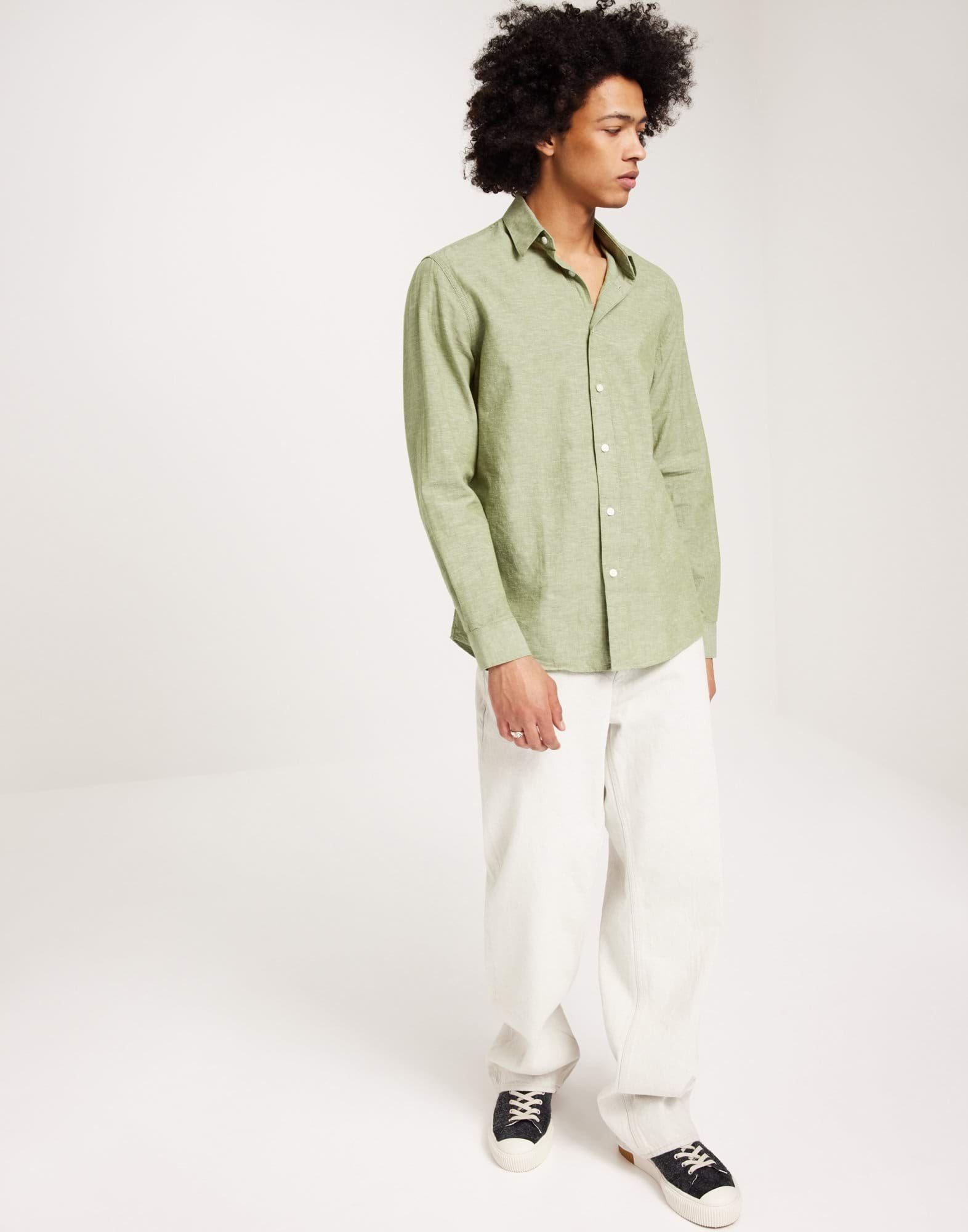 SLHREGNEW-LINEN SHIRT LS CLASSIC