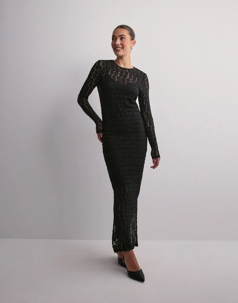 vero moda black lace dress VMCELINE Short dress