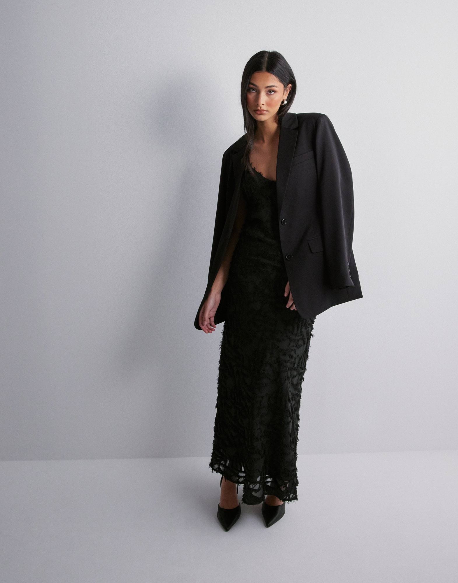 Noir Fringe Dress