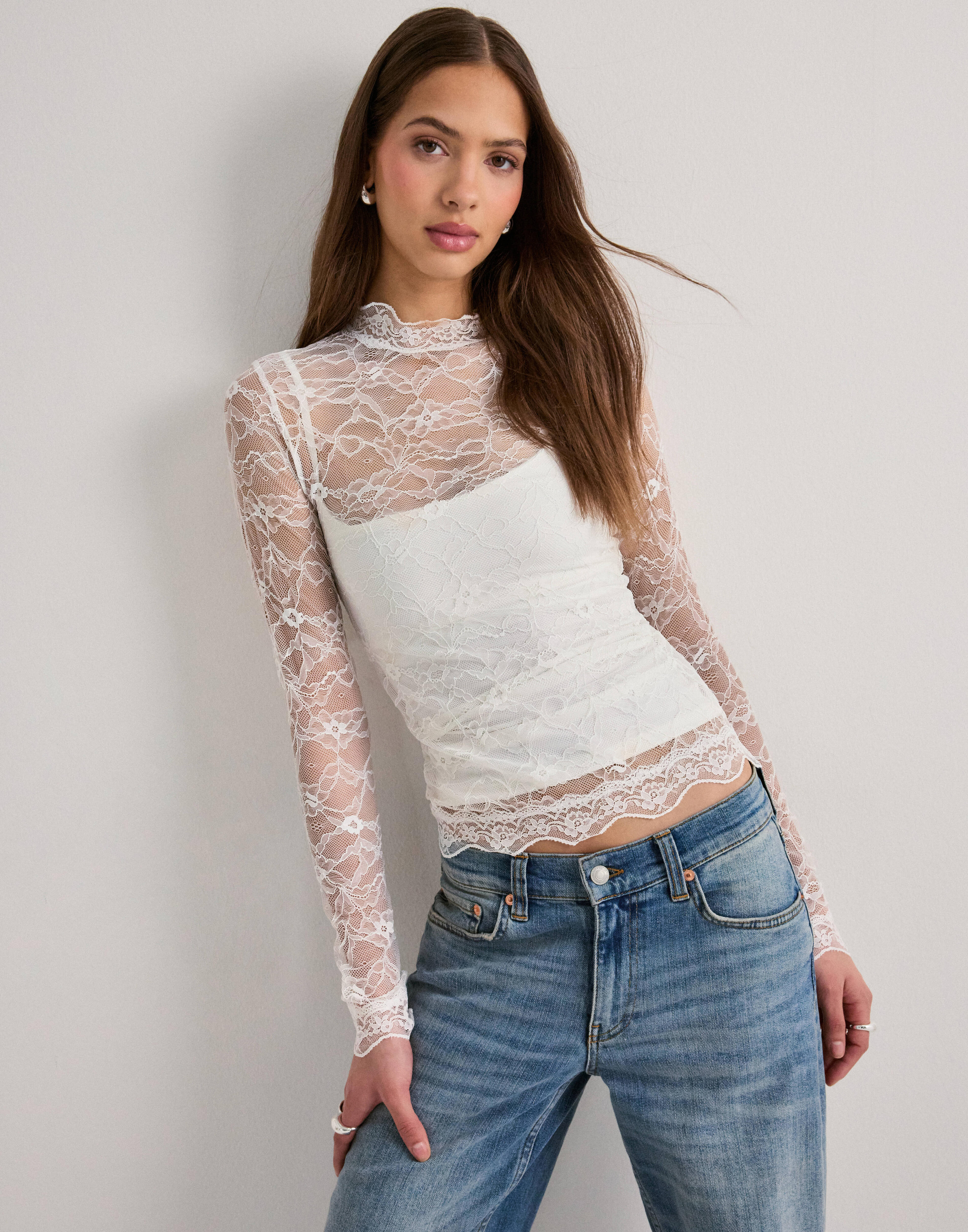 Stylish Lace Tops - Short & Long Sleeve for Women | Nelly