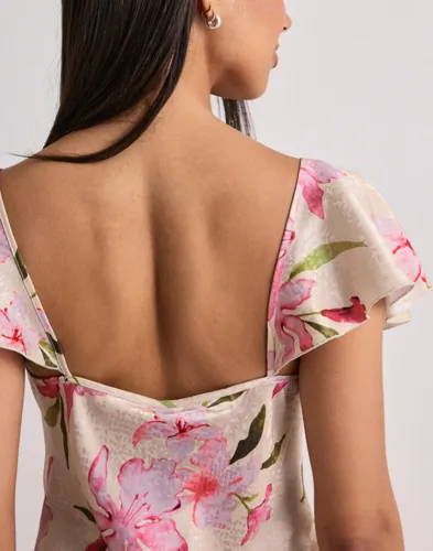 VERO MODA Vmisabella Cap Sleeve Maxi Dress Ex maxiklänningar dam – bild 3