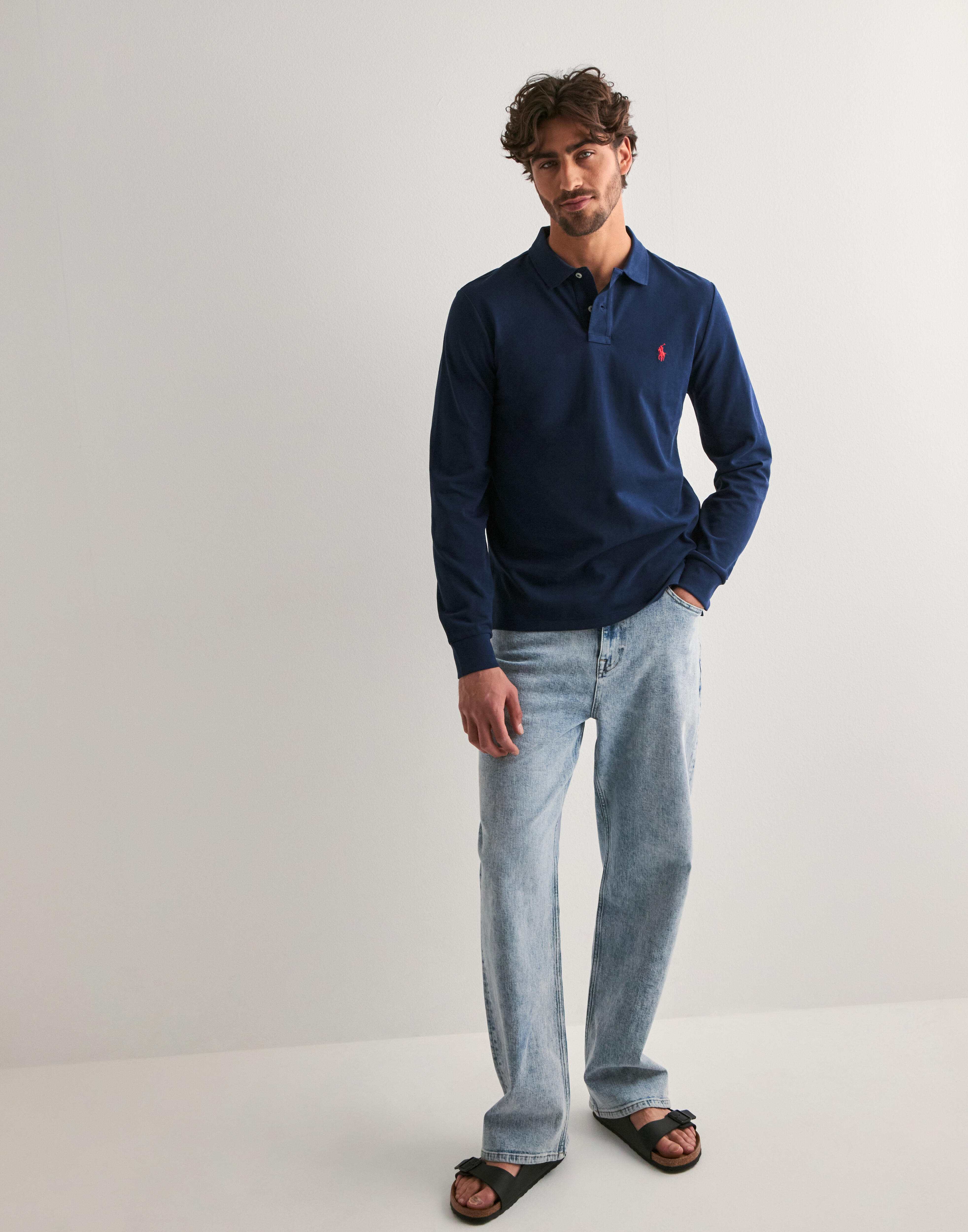 Buy Polo Ralph Lauren Basic Long Sleeve Knit - *NY*Newport Navy