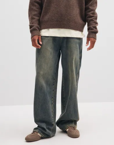 Woodbird Wbyuto Cold Jeans Loose fit jeans Blå