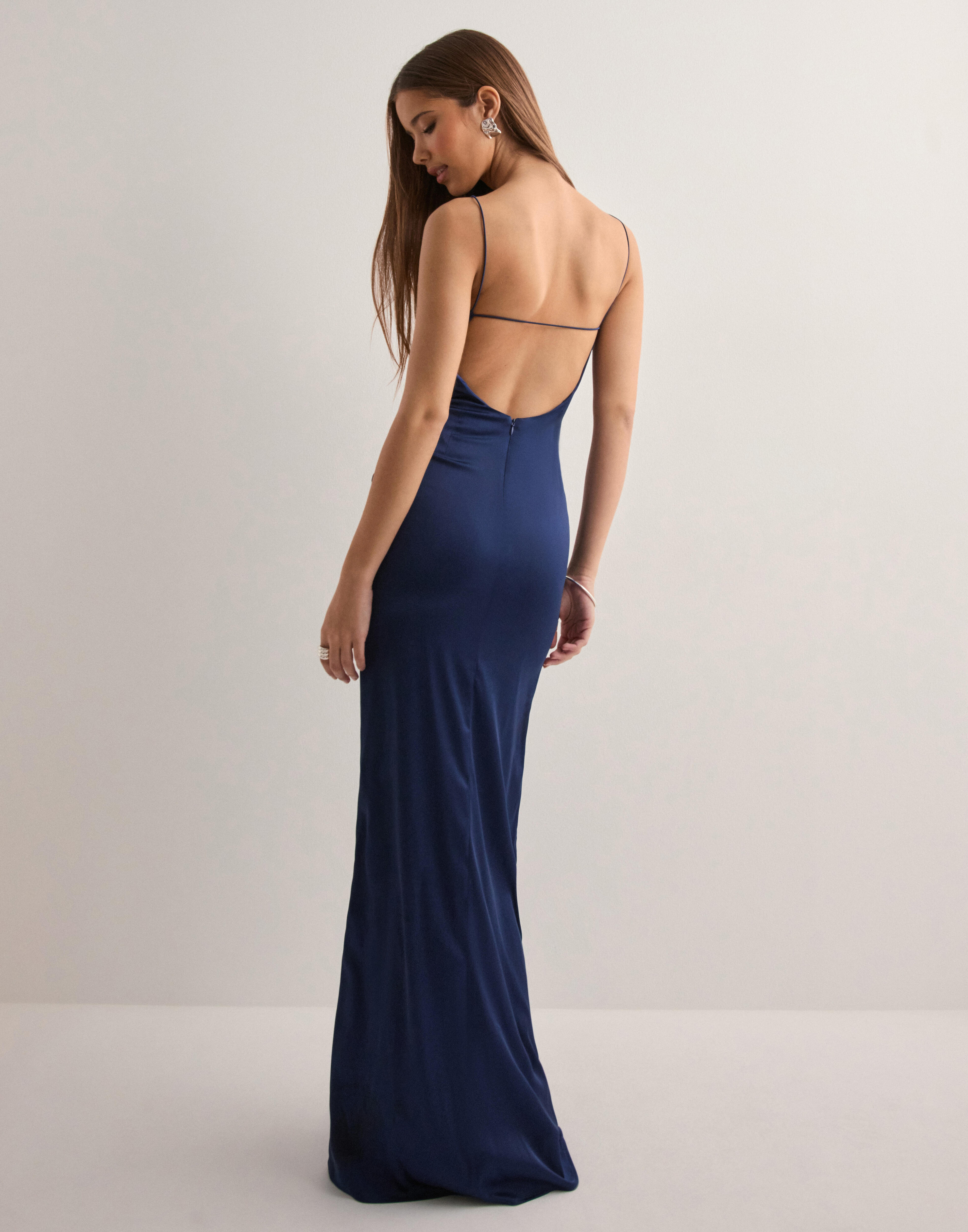 Buy Nelly Fancy Satin Dress - Navy | Nelly.com Buy Nelly Fancy Satin Dress - Navy | Nelly.com