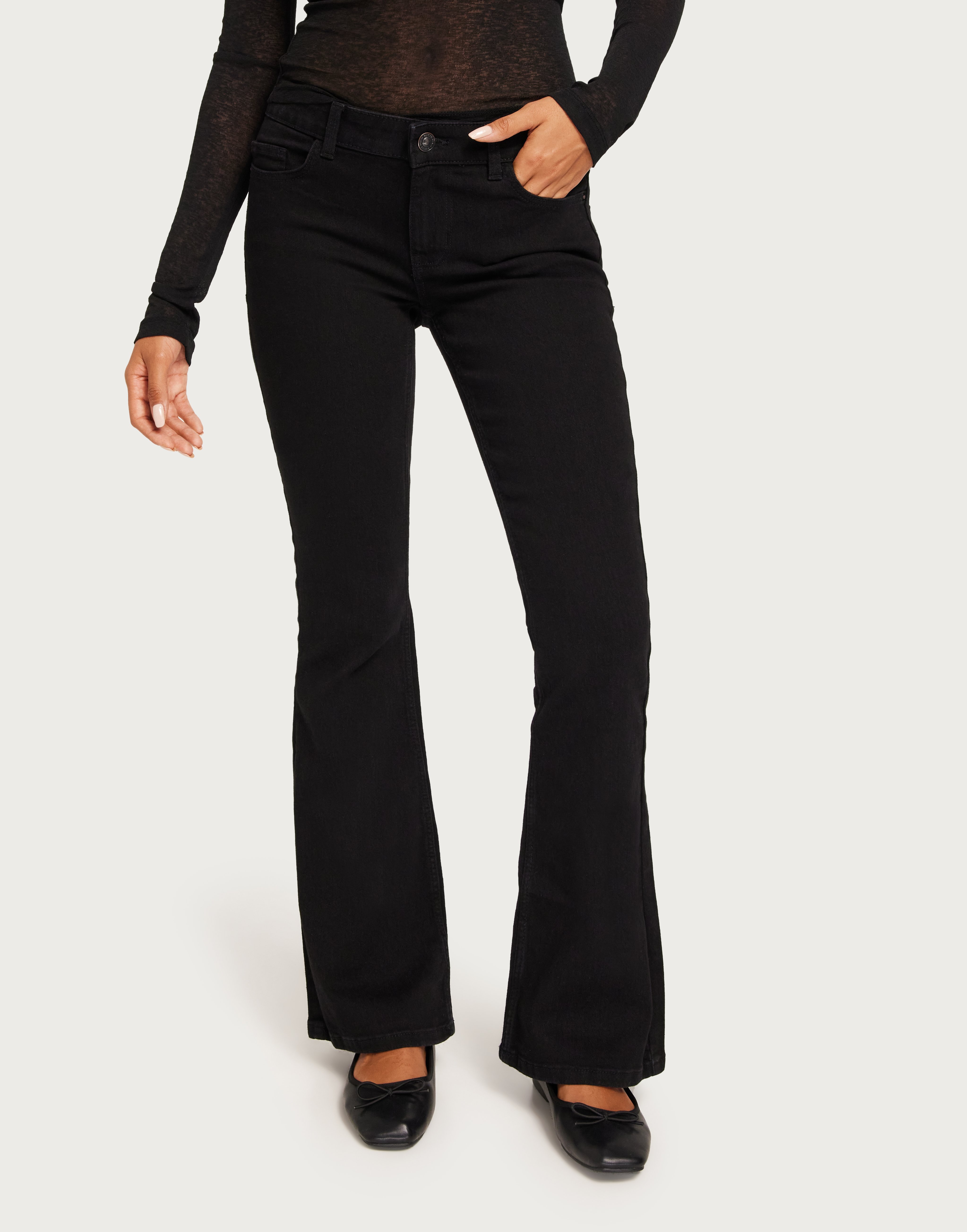 Pcpeggy Flared High Waist Jeans BL-VI Noos - Jean Évasé Femme Taille Haute Stretch