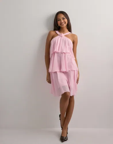 Vero Moda - Pink - Vmfelicia Sl Ruffle Short Dress Exp