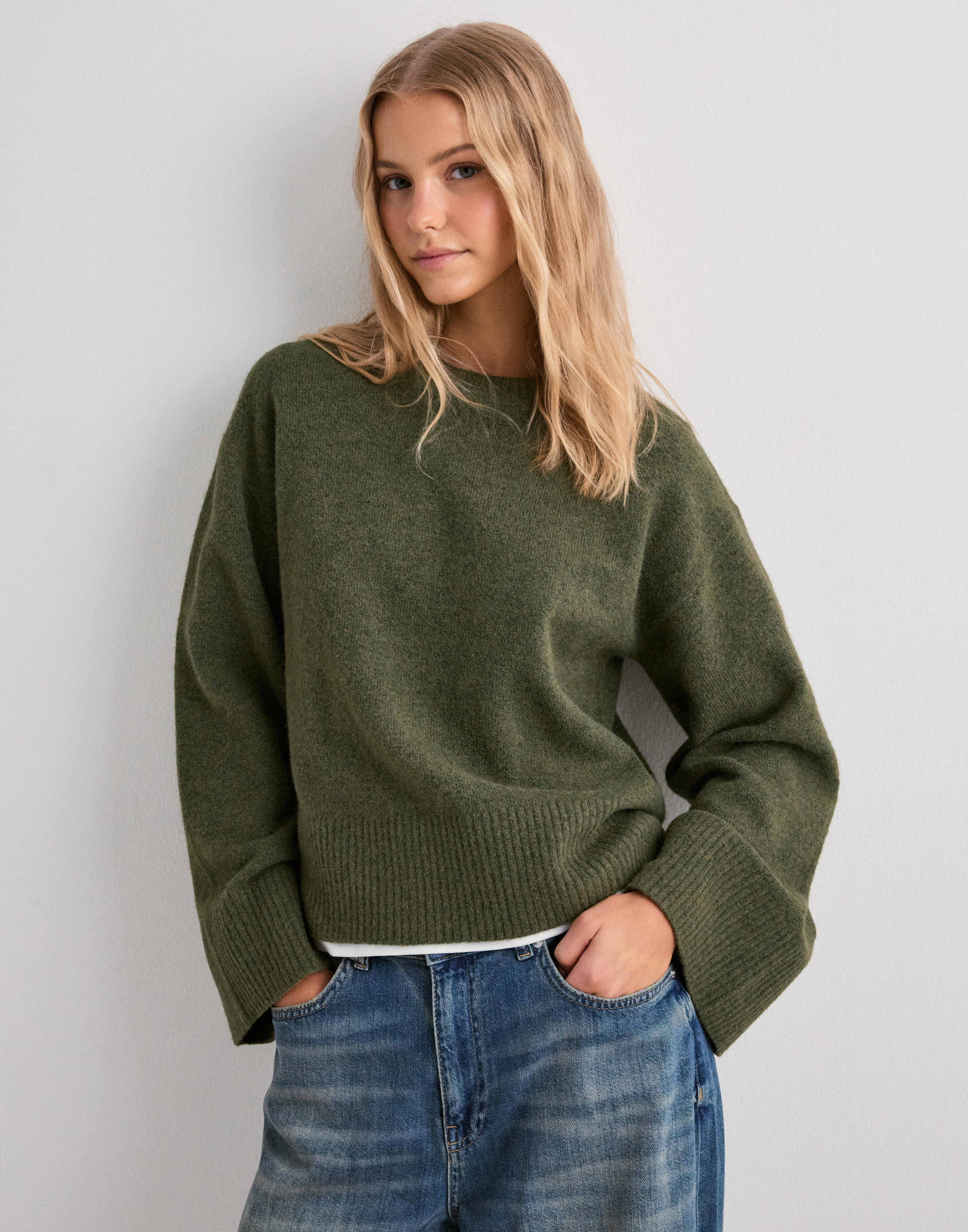 Buy Nelly Perfect Knit Sweater - Green | Nelly.com