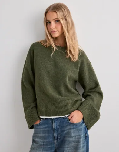 Nelly - Grön - Perfect Knit Sweater