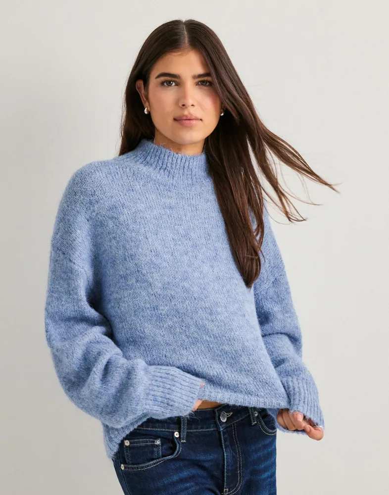 NEO NOIR Paulina Fluffy Knit Blouse stickade tröjor dam – bild 3