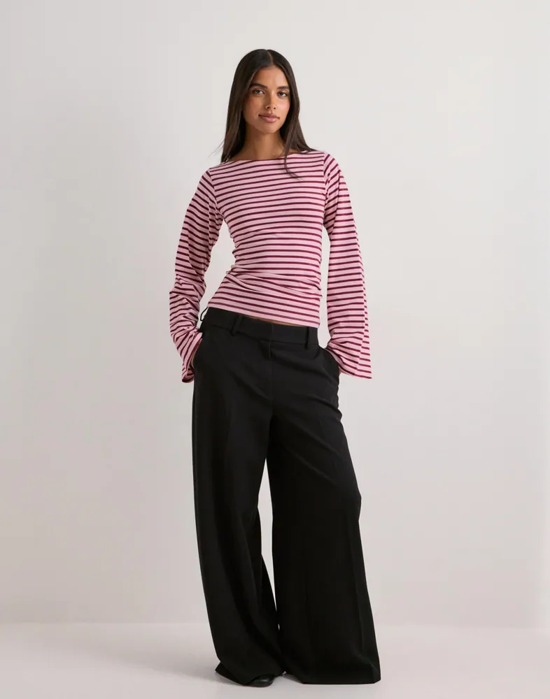 Nelly Stripe Wide Sleeve Top t-shirts dam – bild 5