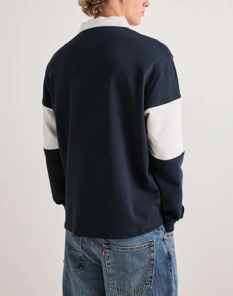 JACK & JONES Jorfrederiksberg Blocking Sweat Pol Långärmad piké pikéer herr – bild 3