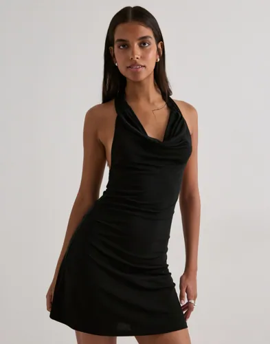 Nelly - Sort - Halterneck Mini Dress