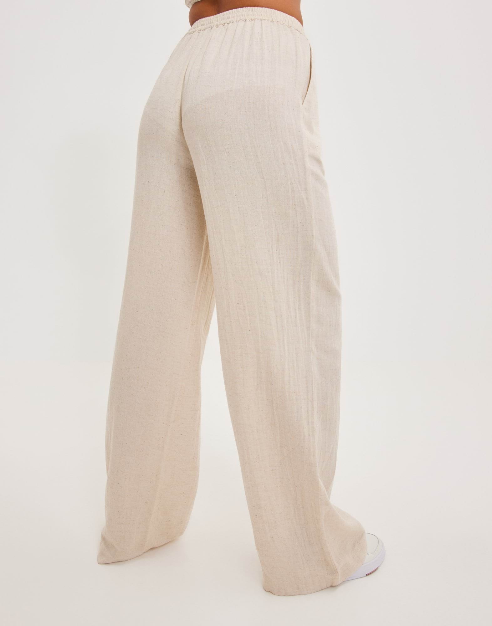 Flowy Drawstring Linen Pants