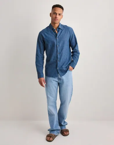 JACK & JONES Jjesummer Linen Blend Shirt L/S Sn Linneskjortor herr – bild 3