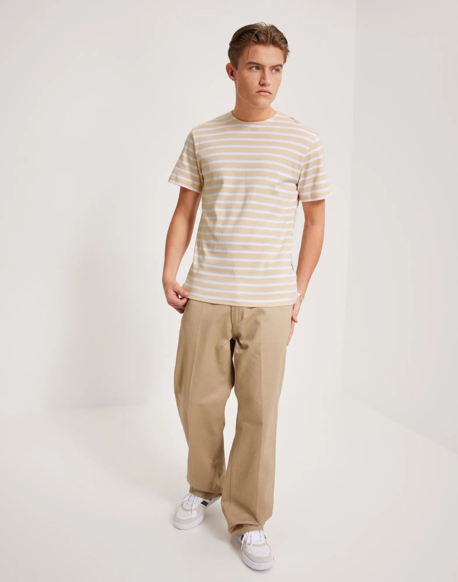 SLHBRIAC STRIPE SS O-NECK TEE NOOS