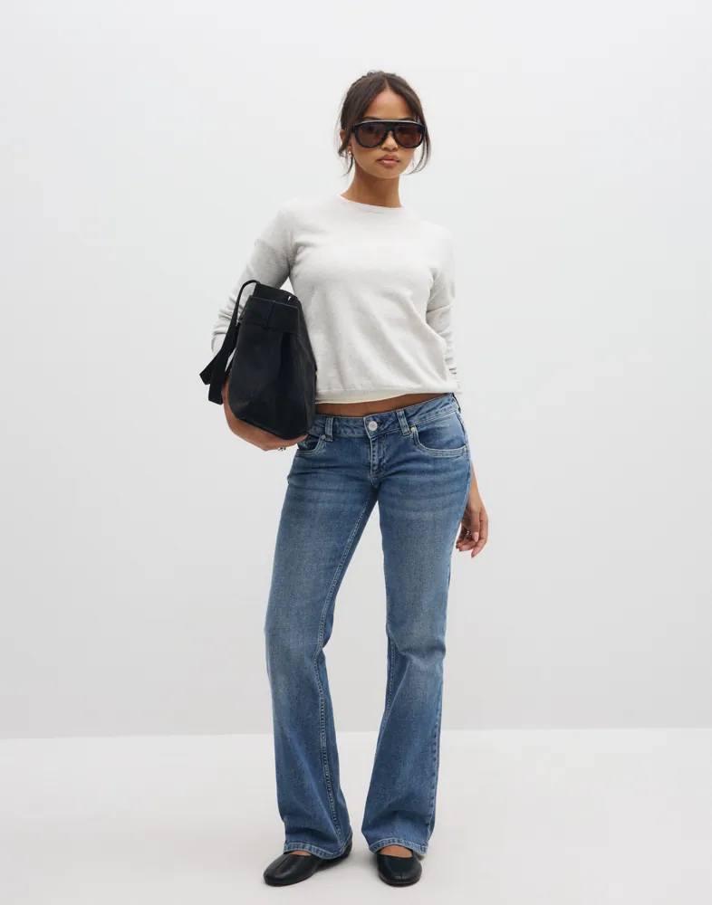 Nelly Low Waist Round Pocket Jeans dam – bild 2