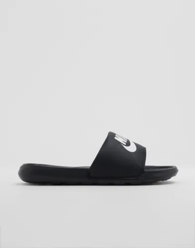 Nike Victori One badtofflor i svart med vadderad fotrem