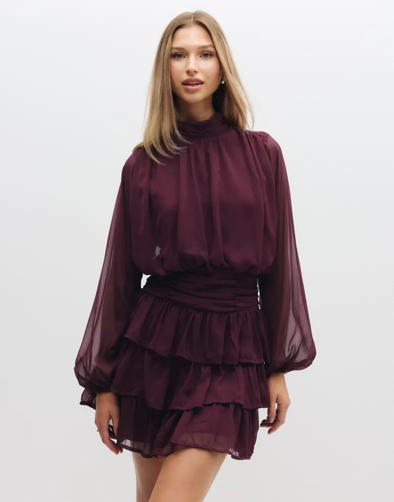 Vmstella Ls Short Dress Wvn Pa