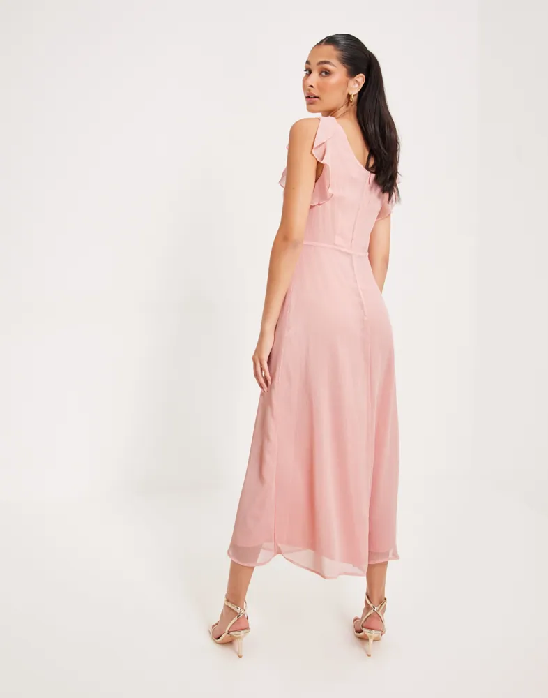 spring pastel bridesmaid dresses Vila Light Blue V-Neck Jumpsuit for Women