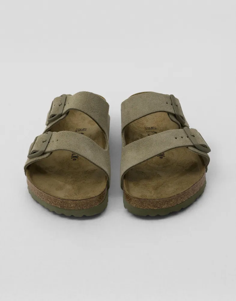 Birkenstock Arizona Leve Faded Khaki Tofflor herr – bild 3