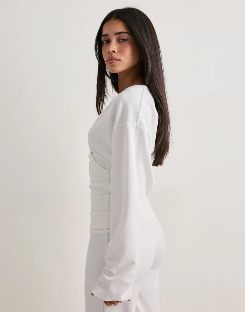 Nelly Luxury Soft Wrap Sweat tröjor dam – bild 2