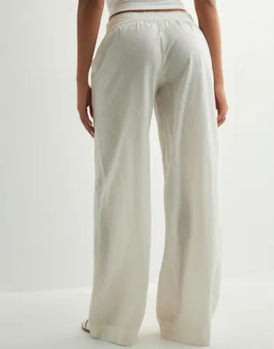 Nelly Pull On Tassel Linen Pants linnebyxor dam – bild 3