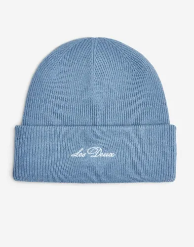 Les Deux Signature Beanie Mössor Blå