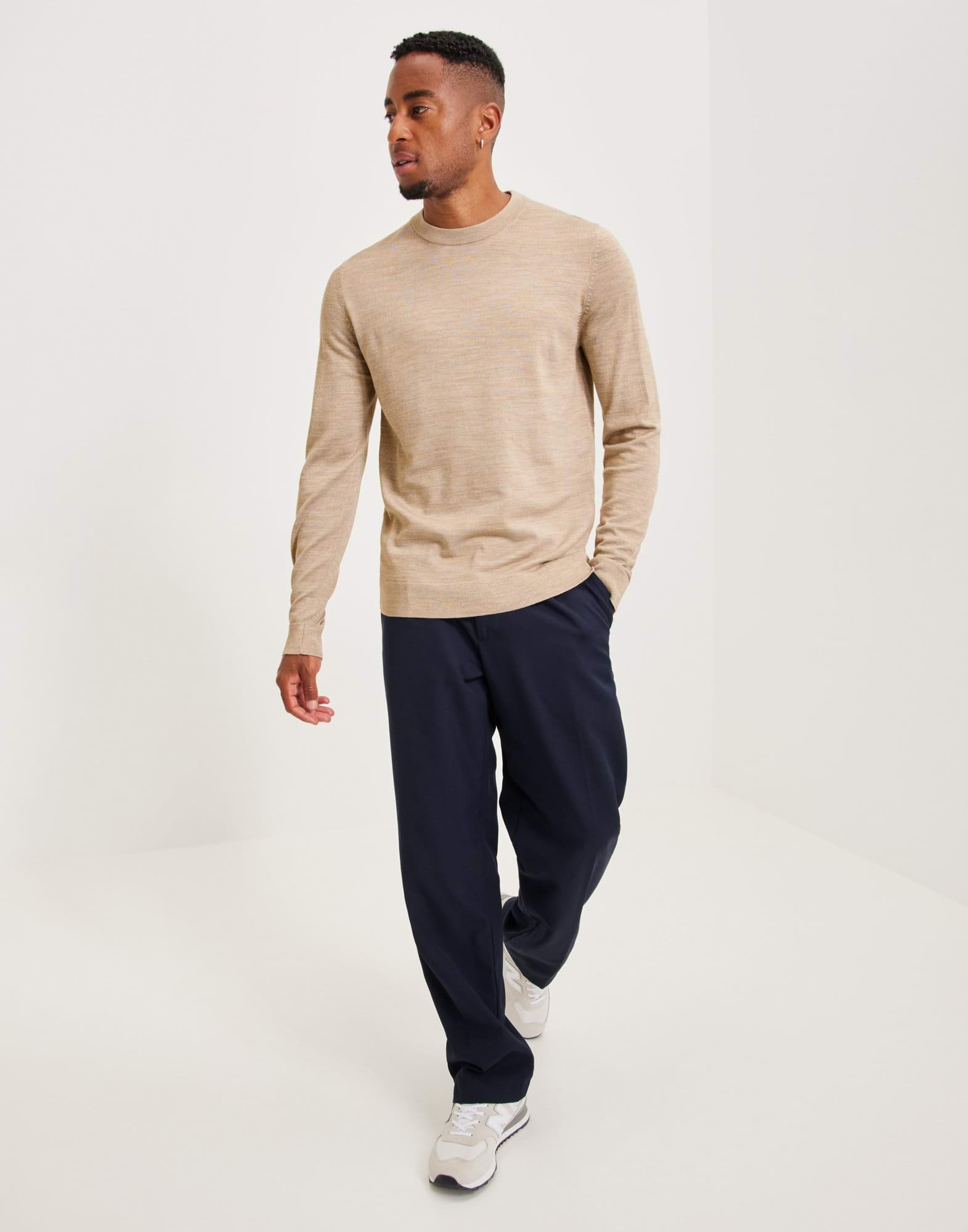 SLHTOWN MERINO COOLMAX KNIT CREW NO