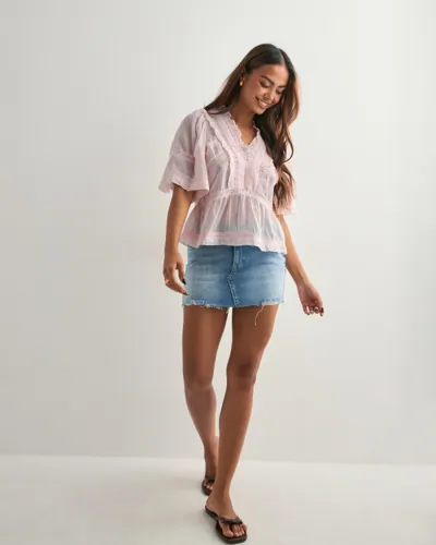 NEO NOIR Evienne S Voile Top blusar dam – bild 3