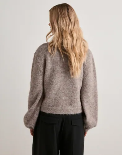 NEO NOIR Gio Fluffy Knit Cardigan dam – bild 3