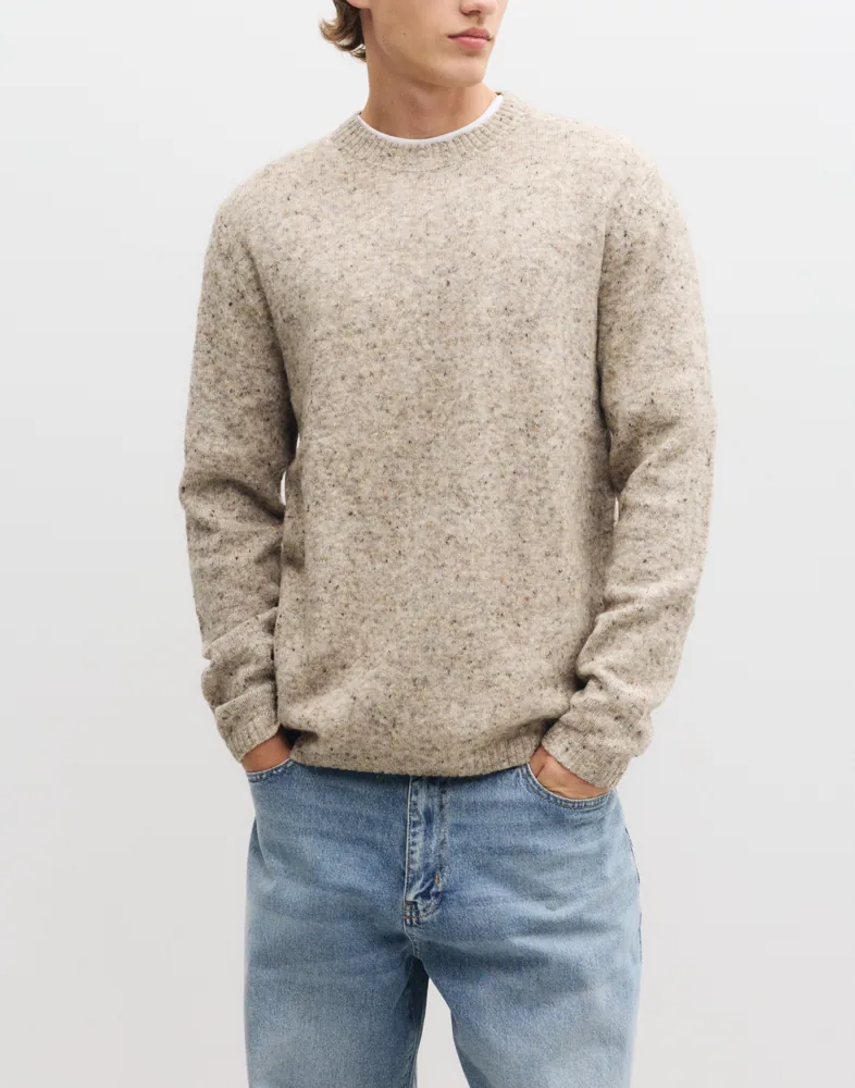 Jjeniel Knit Crew Neck Sn Stickade tröjor