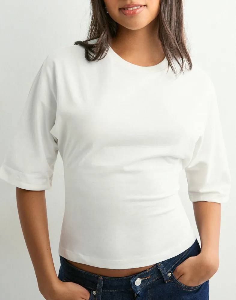 Nelly Open Back Tie Tee t-shirts dam – bild 2