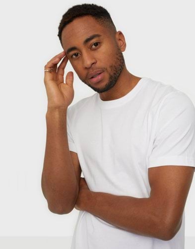 T-shirt Uomo Selected Homme A Righe - Girocollo, Cotone Biologico, Vestibilità Regolare, Classica E Sostenibile