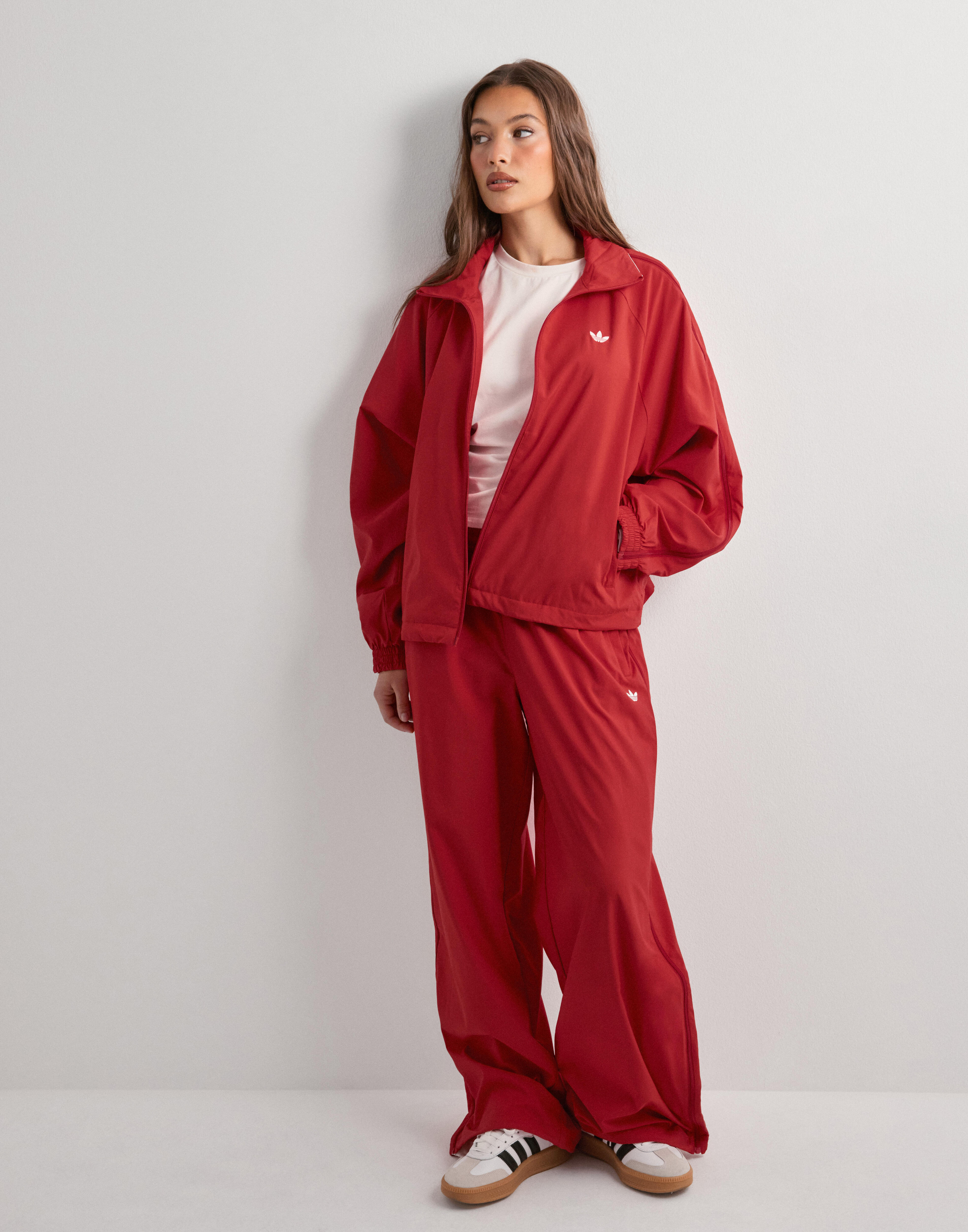 Buy Adidas Originals WOVEN TT ZIP - Red | Nelly.com