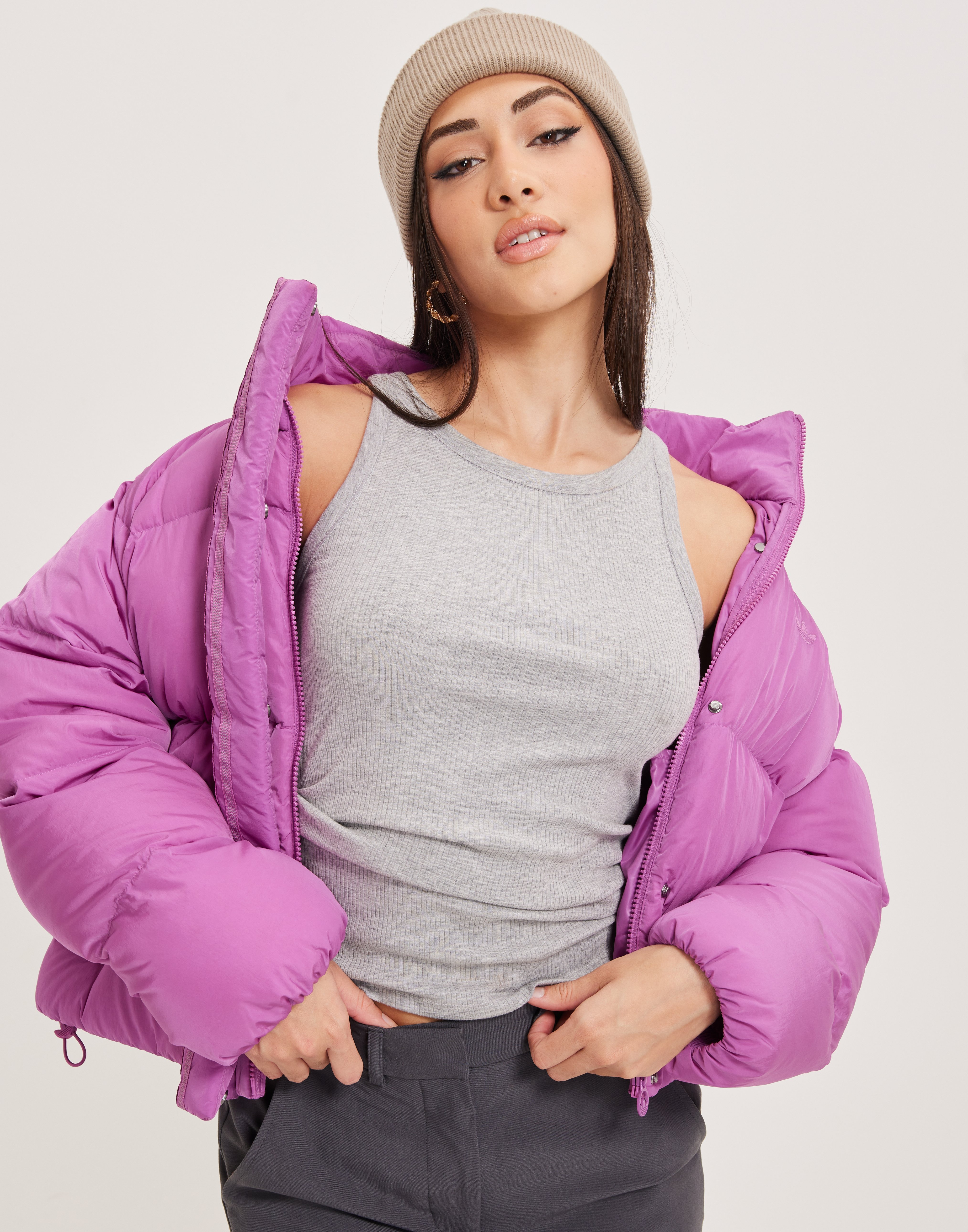 Buy Adidas Originals DOWN JKT SHORT - Pink | Nelly.com