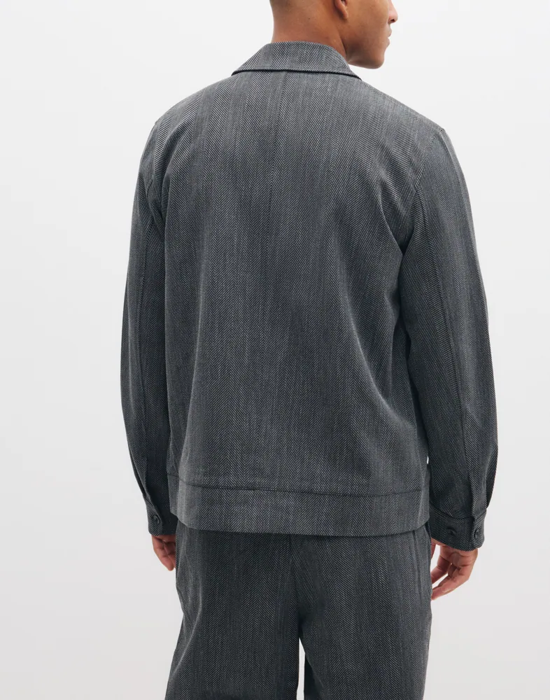 LES DEUX Herringbone Coach Jacket Overshirts jackor – bild 2