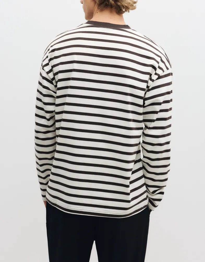 JACK & JONES Jorsalamanco Ls Stripe Tee Crewneck Sweatshirts t-shirts herr – bild 3